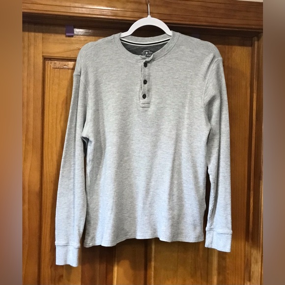 Members Mark Light Grey Soft Thermal Henley Style Top LS Shirt 
Unisex 
Medium - Picture 12 of 16